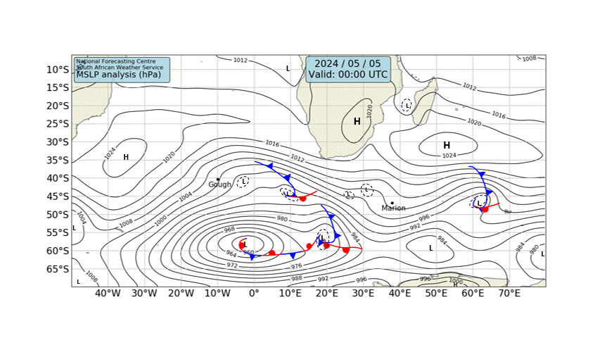 South Atlantic Ocean Surf Forecast